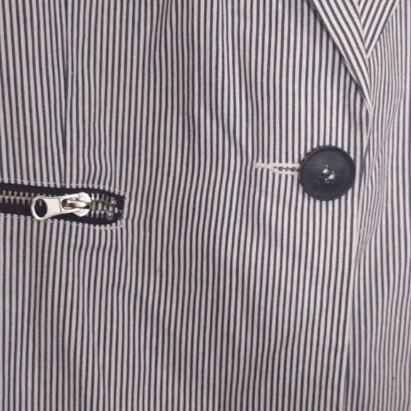 Fate One Button Pinestripe Jacket Blazer Large - Picture 4 of 10